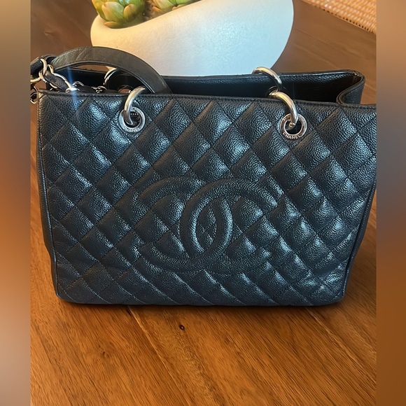 Black Quilted Caviar Timeless Grand Shopping Tote Gold Hardware, 2012 - Picture 1 of 7